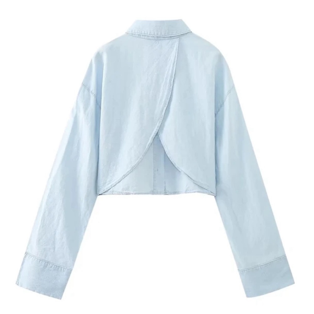 Zara open back top size Small